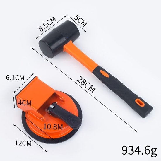 Crabop Heavy Duty Houten Vloer Gap Reparatieset met Rubberen Hamer