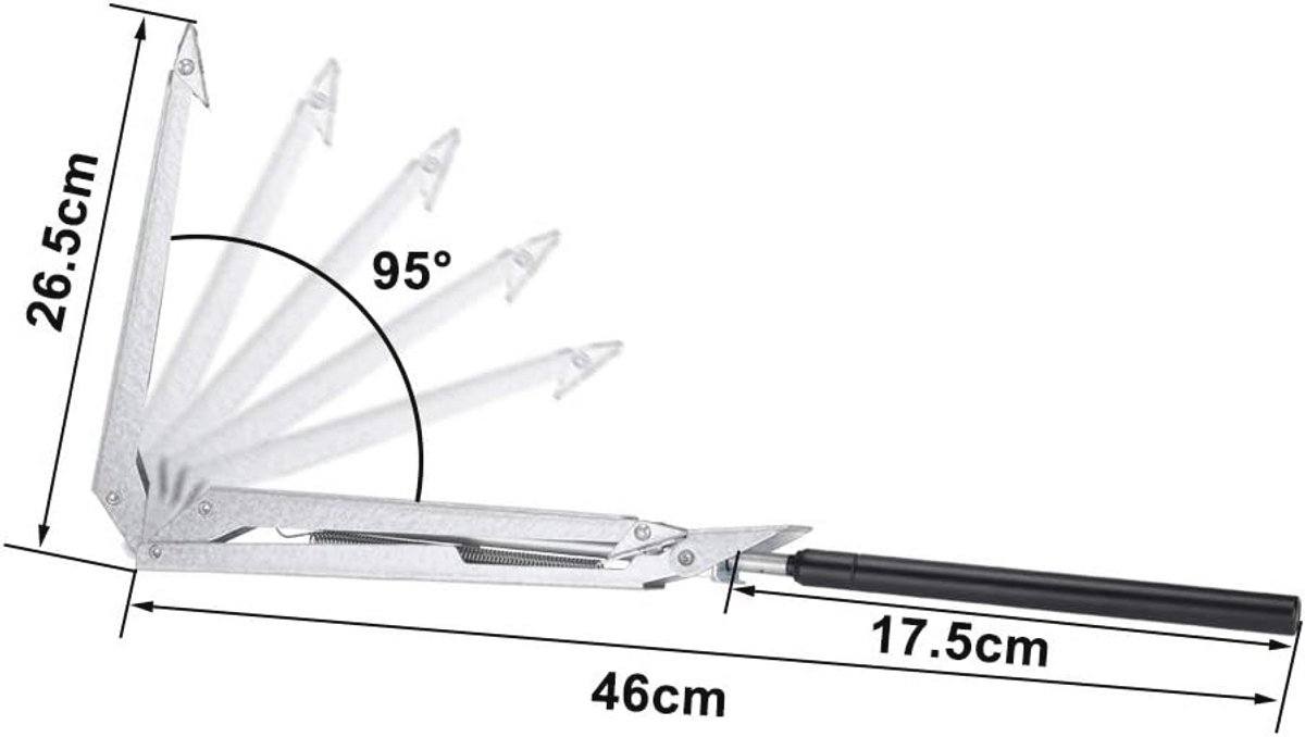 Automatische Raamopener met Temperatuurregeling - Hefkracht 7 kg en Max. Hoogte 45 cm