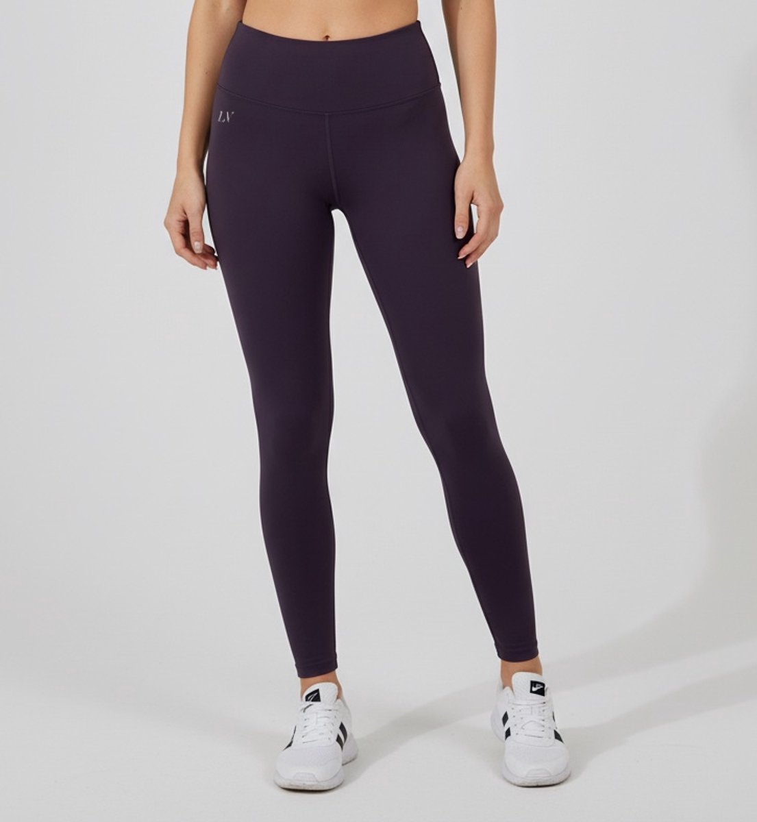 La V sportlegging basic Donkerpaars L