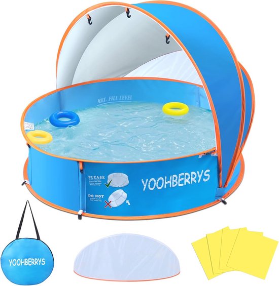 4-in-1 Pop-up Baby Kinderbadje met UV-bescherming