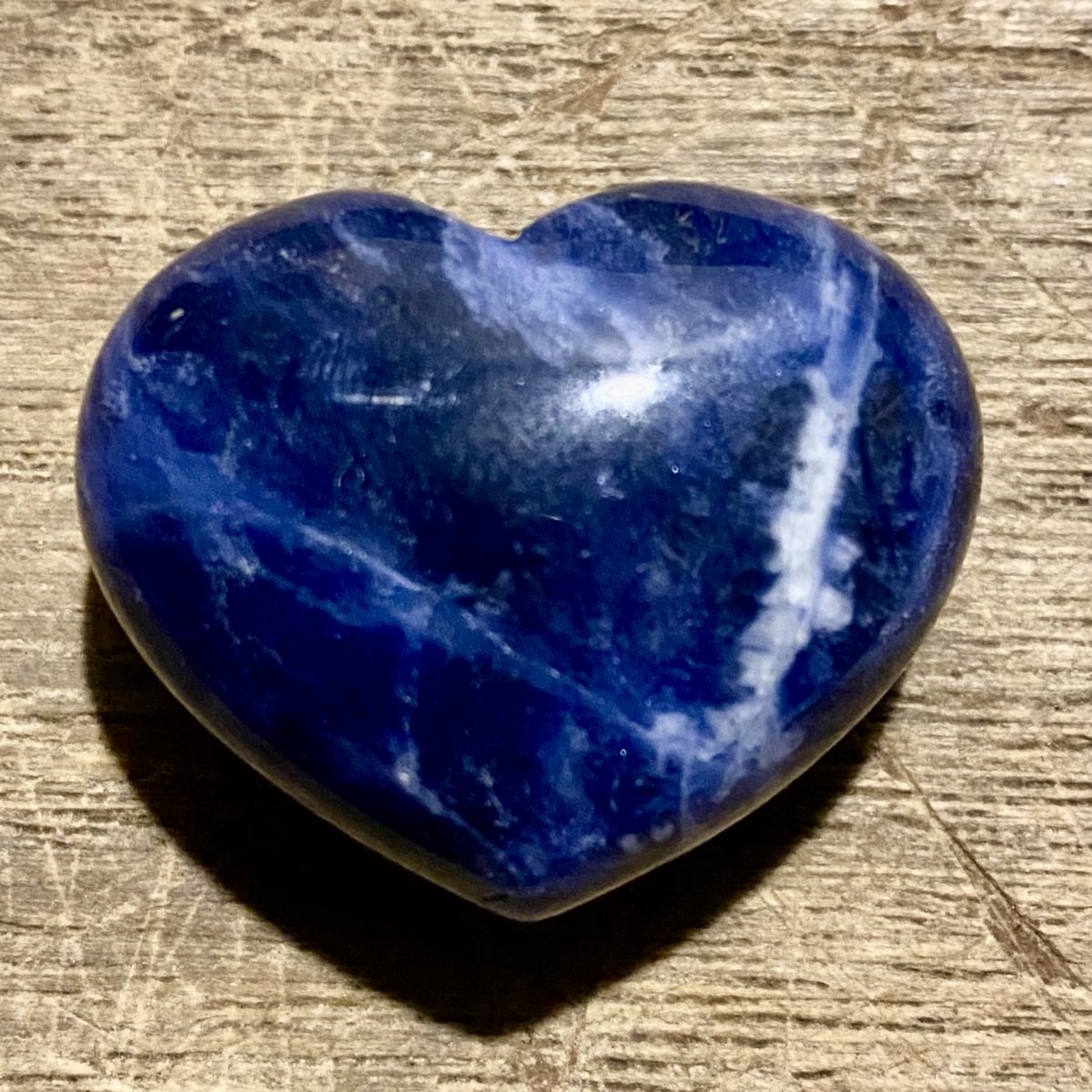 Sodaliet - Hart - 3 cm - Waarheid - Vriendschap - Trouw - Puur - Edelsteen - Cadeau