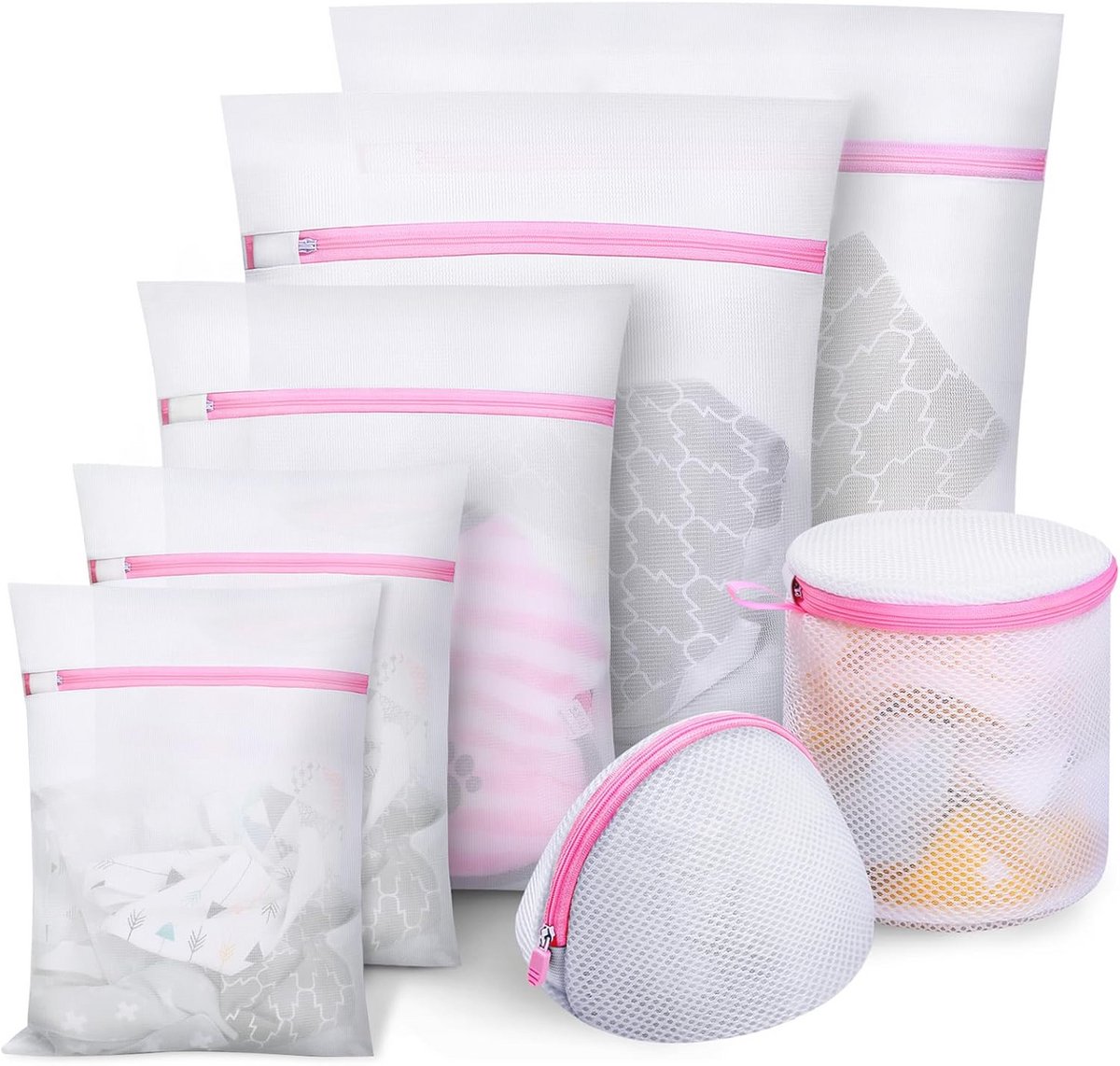 Waszakken Set voor Delicate Wasgeving - 7 Stuks