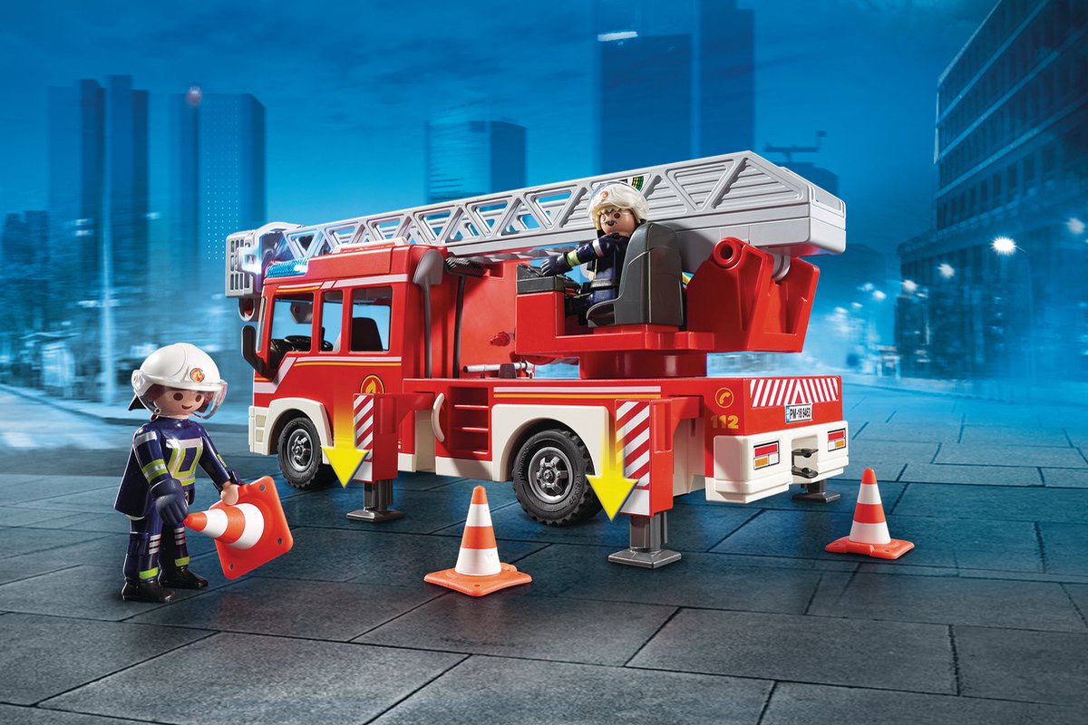 PLAYMOBIL City Action Brandweer ladderwagen - 9463 — afbeelding 20