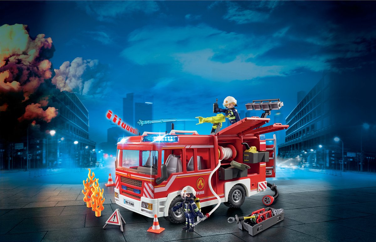 PLAYMOBIL City Action Brandweer pompwagen - 9464 — afbeelding 6