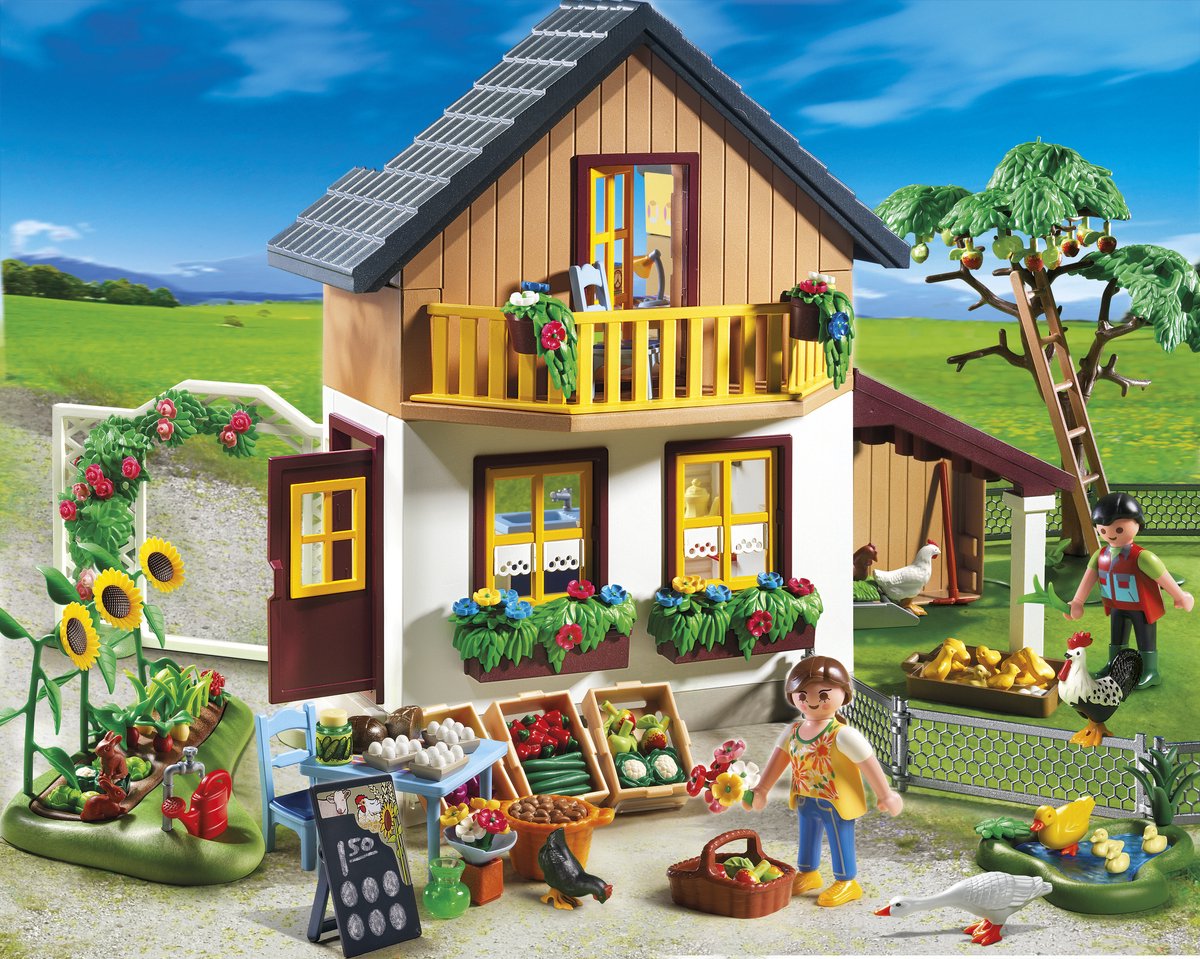 PLAYMOBIL Hoeve Met Bio-Winkel  - 5120