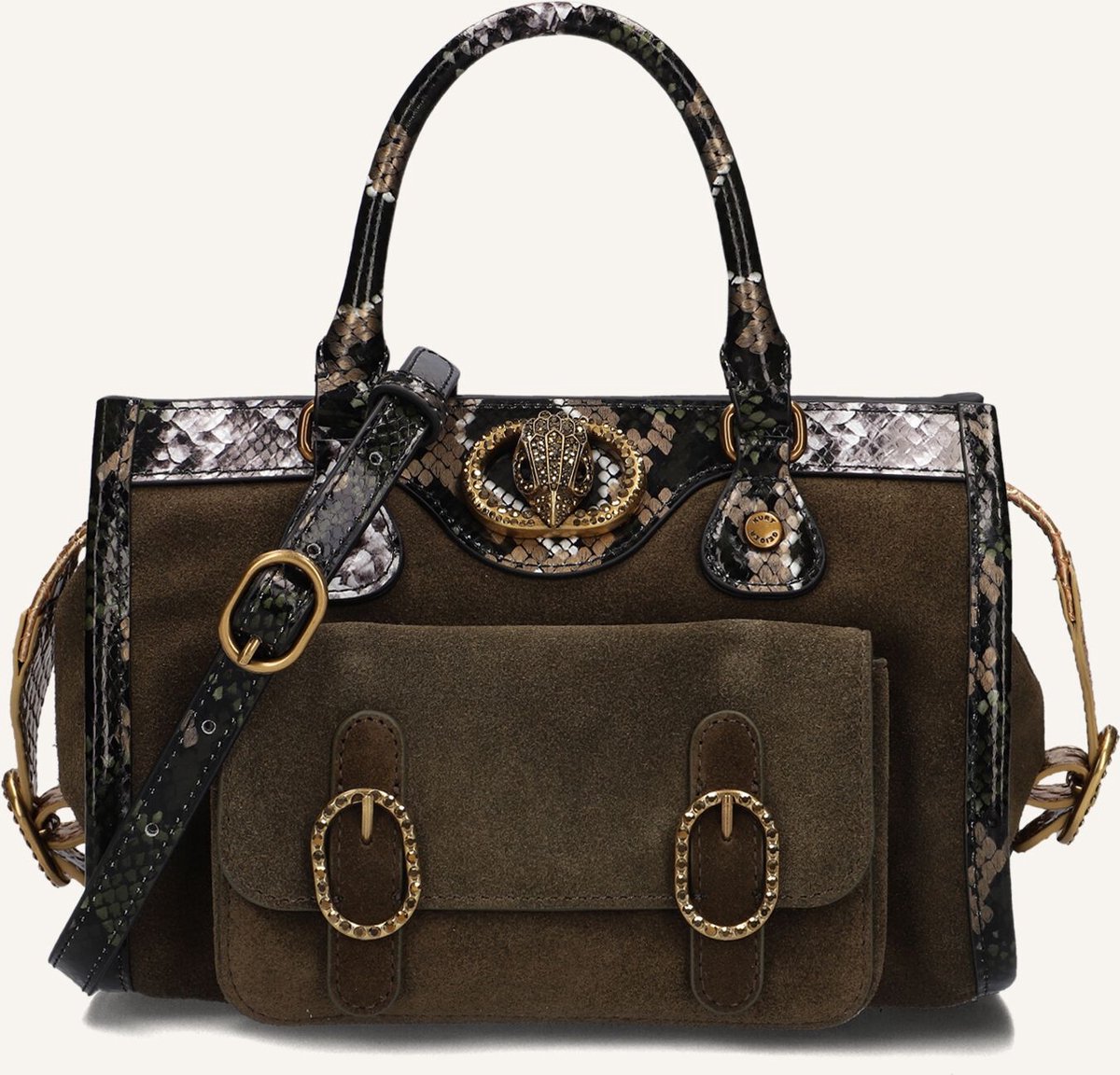 Kurt Geiger London Chelsea Satchel Schoudertassen Dames - Donkergroen - Maat ONESIZE