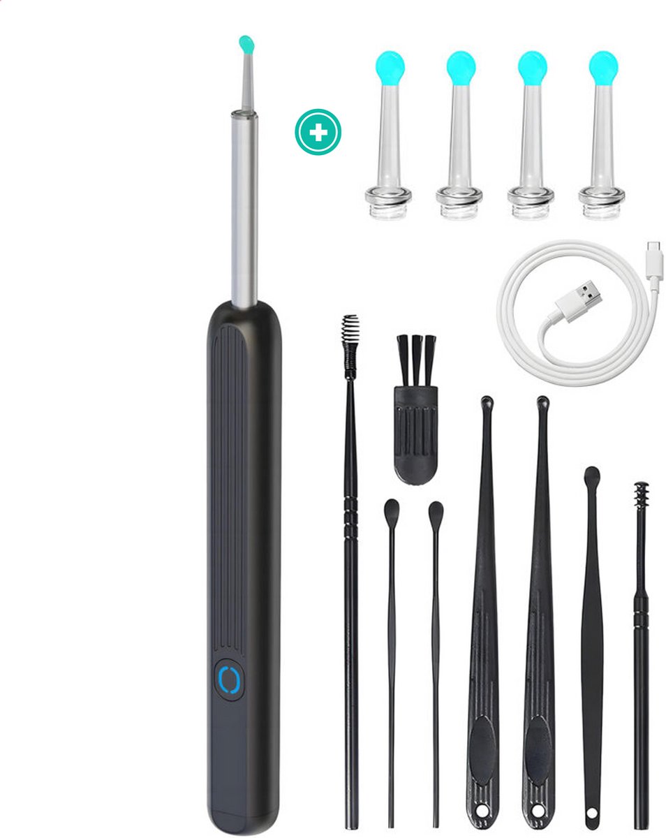 EarView Pro – Oorcamera – Oorsmeer Verwijderaar – Oorreiniger met WiFi – 1296p – LED – USB-C – IPX5