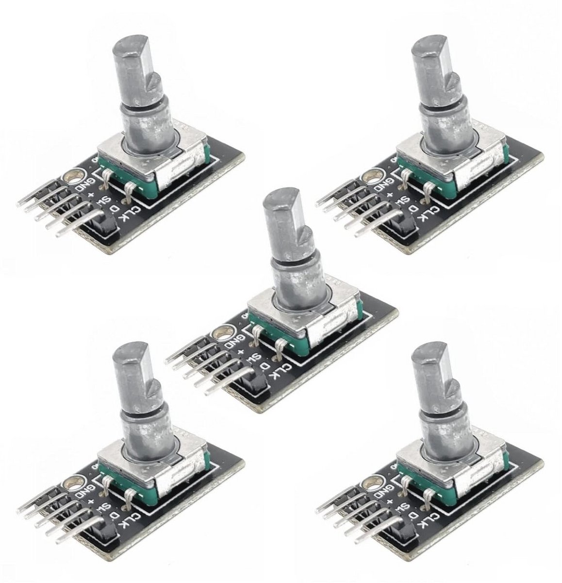 5 Stuks 360 Graden Encoder Module met Drukknop