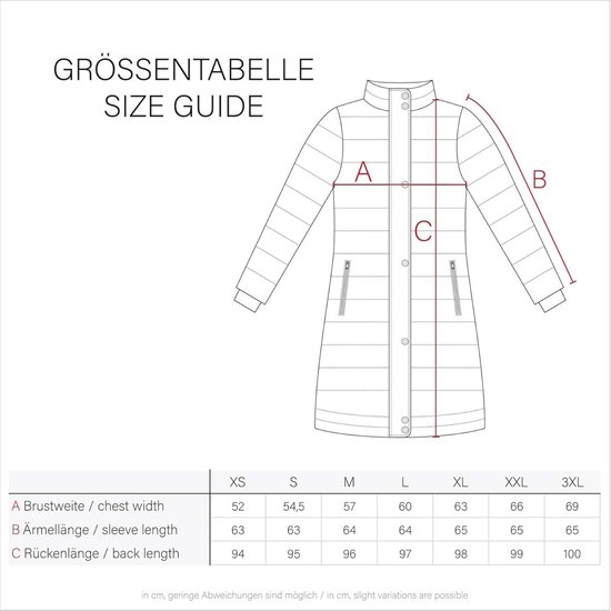 MARIKOO B941 Winterjas voor dames, met capuchon, gewatteerde jas, bruin (cinnamon), XS