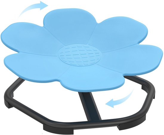 Fauteuil pivotant sensoriel – Fauteuil pivotant – Fauteuil d'équilibre – Siège sensoriel – Fauteuil à mouvement – ​​52,5 x 54,5 x 28 cm – Structure en métal – Entièrement assemblé