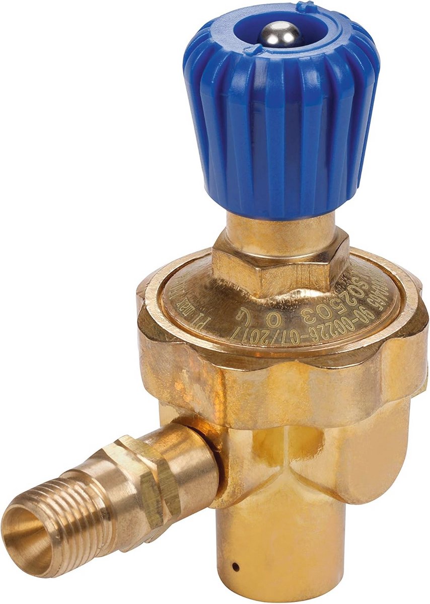 Industriële zuurstofdrukregelaar 110 bar - M 10x1 - G 1/4" R met vlamterugslagklep