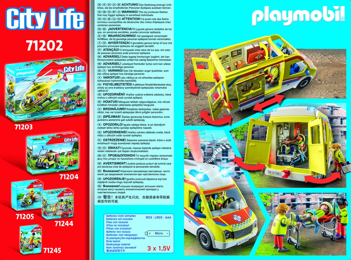 PLAYMOBIL City Life Ambulance met licht en geluid - 71202 — afbeelding 12