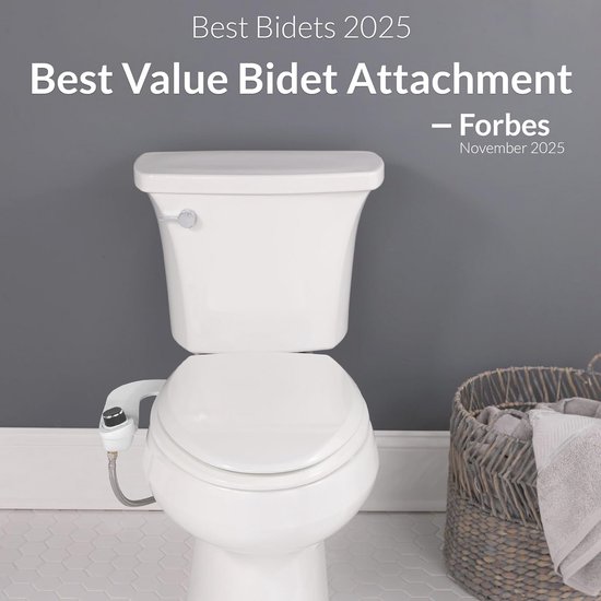 bidethulpstuk voor toilet - zelfreinigend dubbel mondstuk, niet