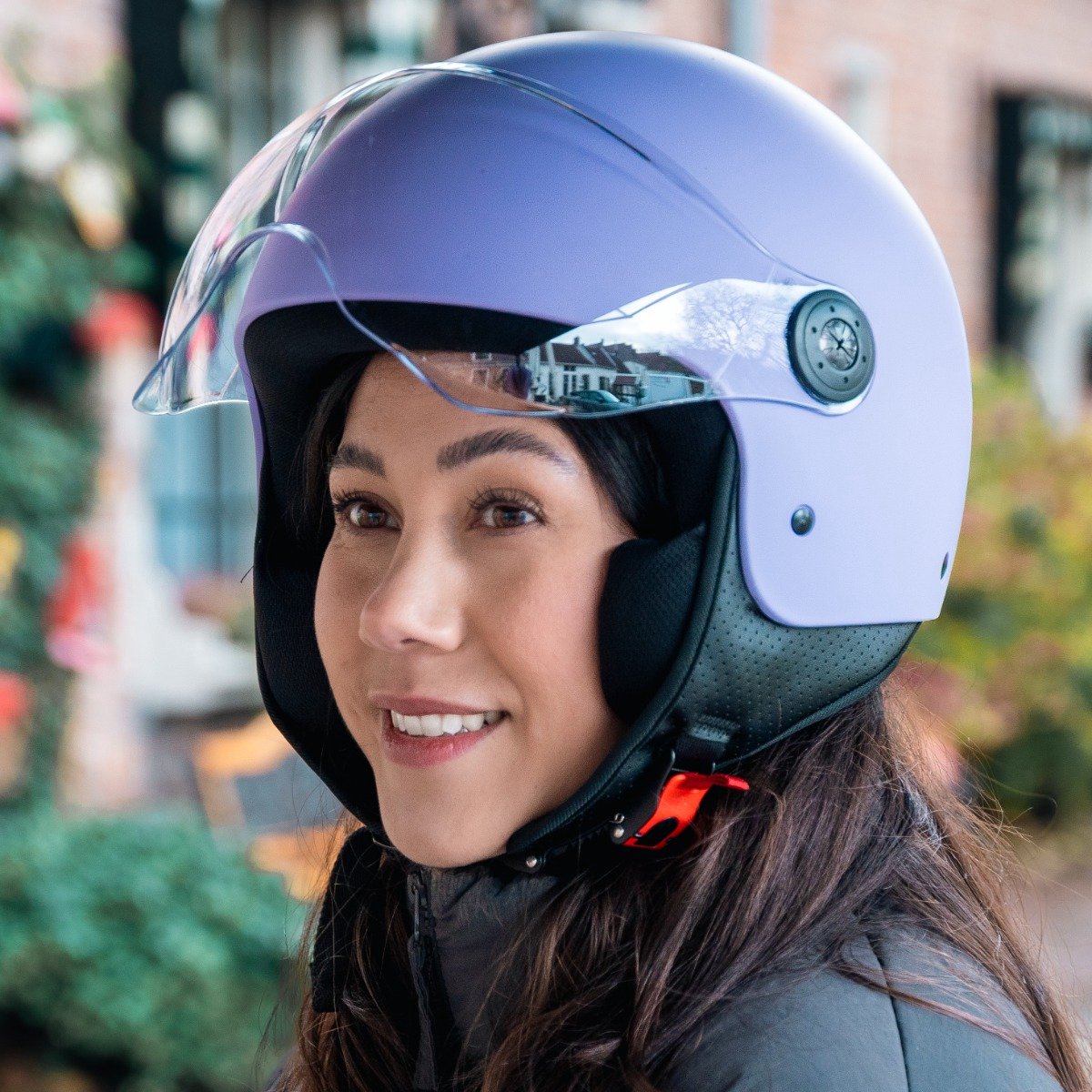 VINZ Duoro Jethelm - Paars - Scooterhelm Dames - Motorhelm Vrouw - ECE 22.06 - M – foto 7