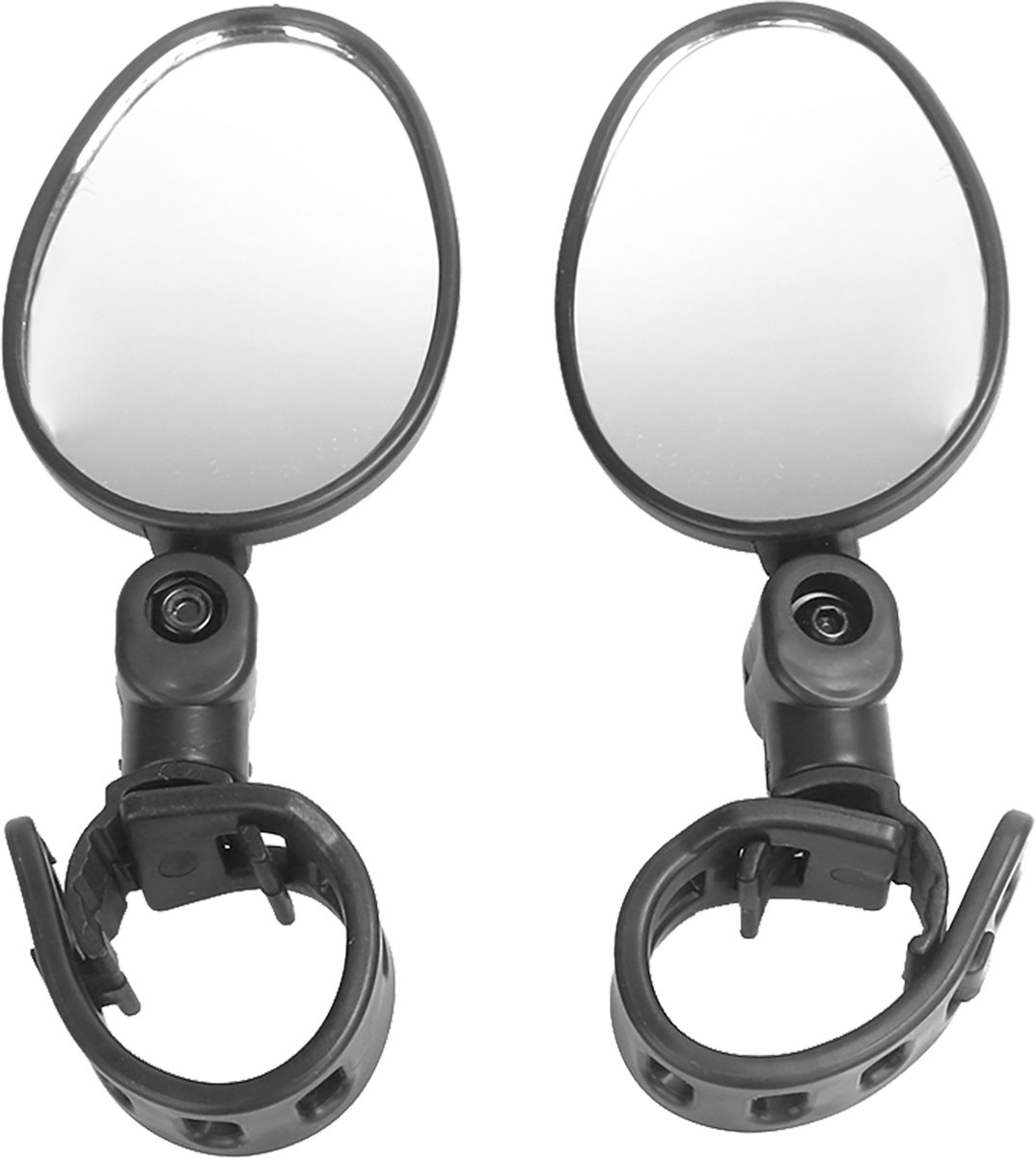 2x Fietsspiegel - 7,5x5 cm - Set links en rechts - Verstelbare spiegel - Universeel - Veilig fietsen - Jonyx