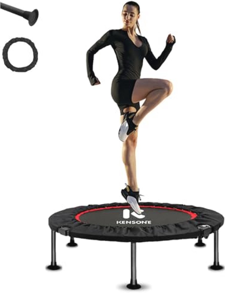 40 inch Mini-Trampoline voor Volwassenen en Kinderen - Fitness Rebounder met Veiligheidspad