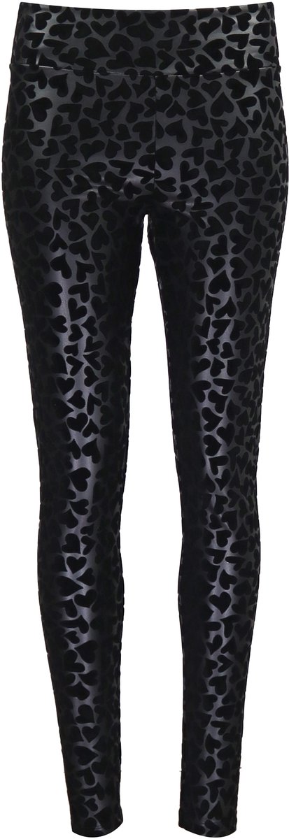 Frogbox - zwarte hartjes legging - maat 36