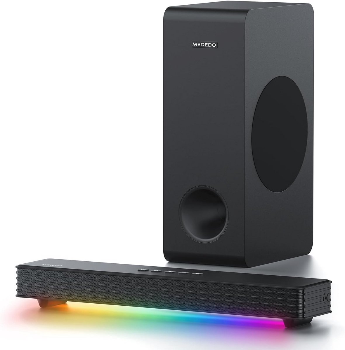 Soundbar 3.1-kanaals met Subwoofer en RGB Verlichting - Soundbar - €198,68