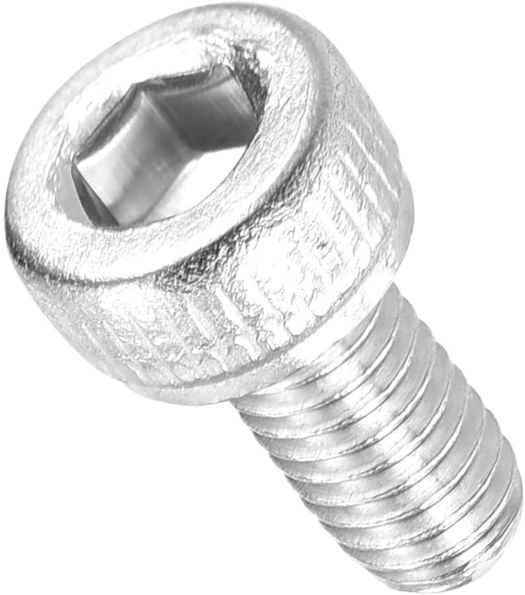 E-Ambar - Zeskantige Cilinderkopschroeven M2,5 3 mm 304 Roestvrij Staal - 50 Stuks voor 3D-printer Ventilator Koeling