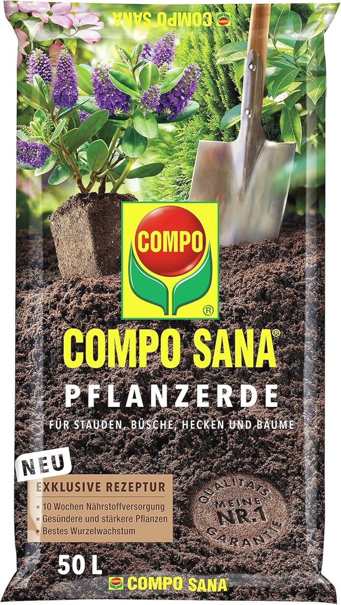 Potgrond 50 liter met Startvoeding voor Planten
