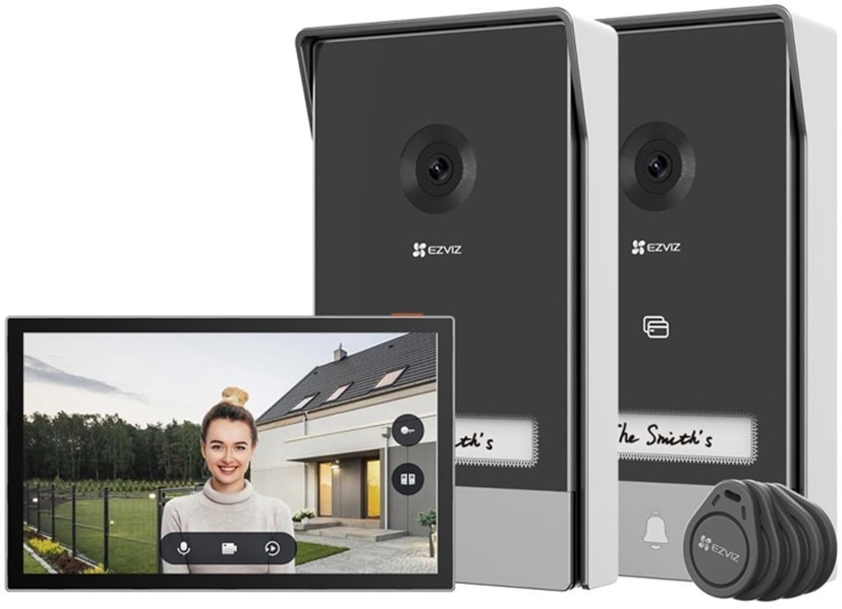 EZVIZ HP7 Video-deurintercom met 7" Touchscreen en 2 Belknoppen - EZVIZ Europe - €299,00