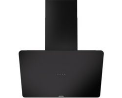ETNA AD571ZT - Diagonale schouwkap - 70 cm - Matzwart glazen front - Energielabel A - Bediening d.m.v. full touch control - Afvoer naar buiten en recirculatie