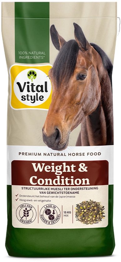 VITALstyle Muesli Weight & Condition - Paarden Supplementen - 15 kg
