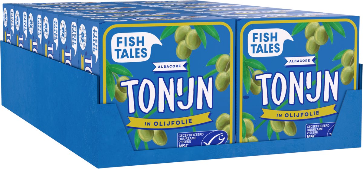Fish Tales - Albacore tonijn - 12 pack - Olijfolie - 80g - MSC