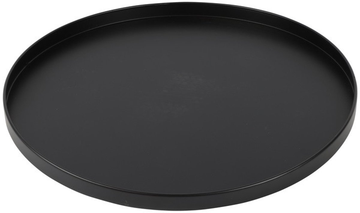 Dienblad Barina | Zwart | XLarge | Metaal | Rond | Ø56 x 3H