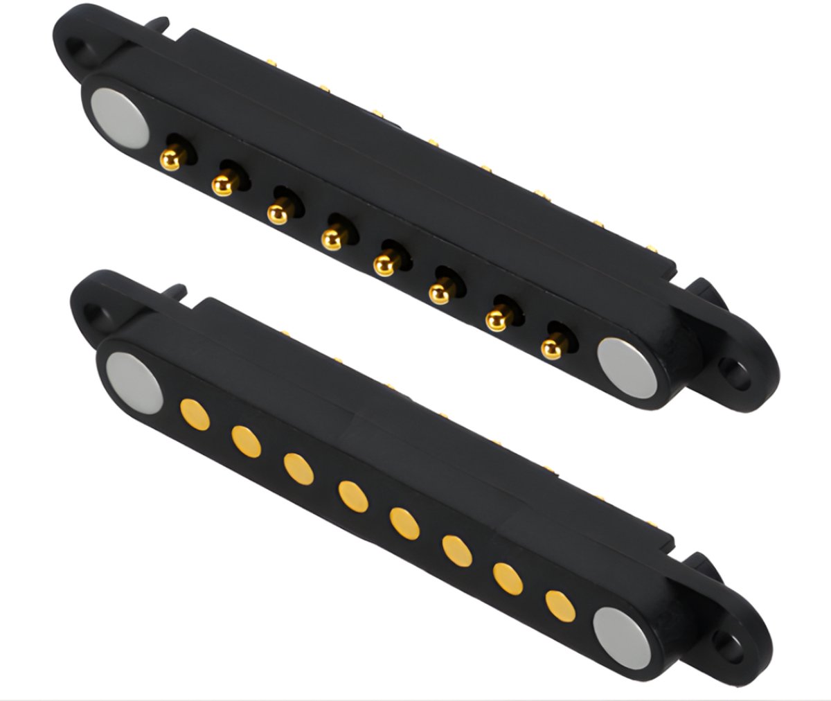 Alta-X - 8 Pin Pogo Magneet connector met montage gat - 8 Polige Magnetische connector