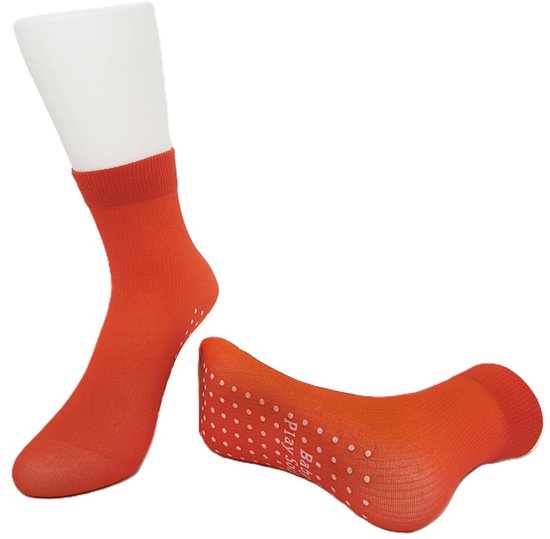 2 Paar Antislip Sportsokken Rood - Ademend & Comfortabel - Yoga, Pilates en Indoor Fitness Sokken voor Jongeren en Volwassenen (Maat 35–41) van ToeSox — afbeelding 2
