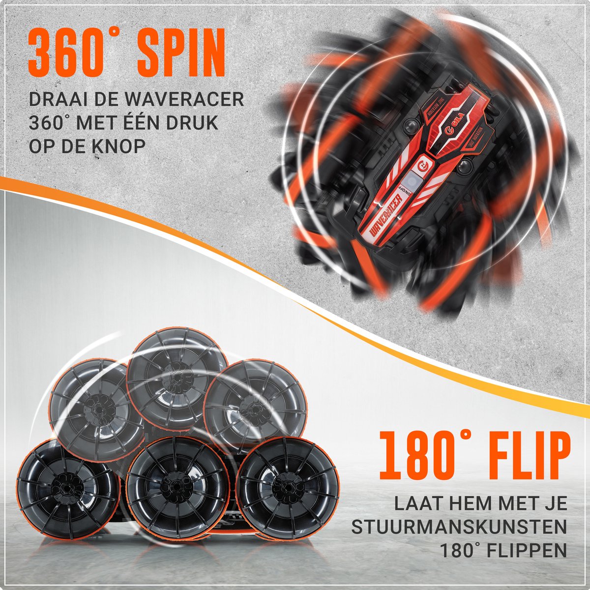 GILA Bestuurbare auto - 1,5u Speelplezier 2 Accu's - Race Auto Afstand bestuurbaar – RC Auto – 100 meter bereik - Polsbesturing — afbeelding 4