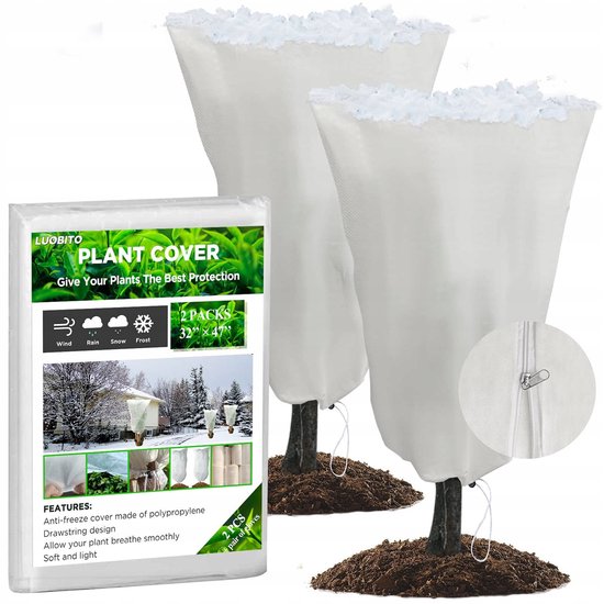 XXL Premium Winterbescherming voor planten grijs Winterbescherming voor