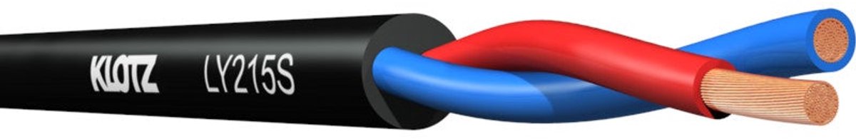 Klotz LY215S speakerkabel, 2x 1.5 mm², 30 meter