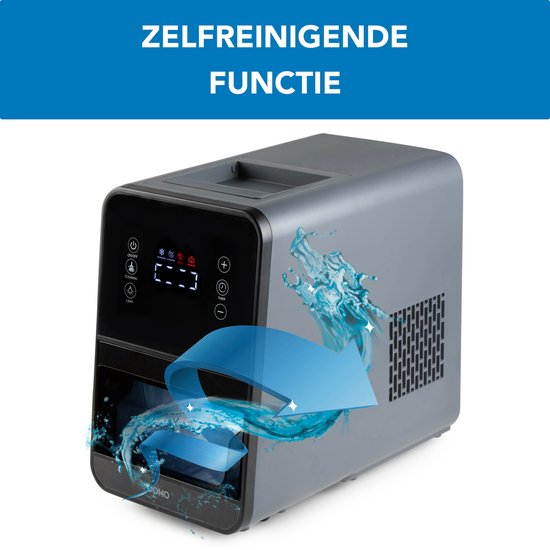 DOMO DO9286IB Nugget IJsblokjesmachine - 1,5L - Crushed Ice Maker met IJsschep - 15kg/24u - IJsblokjes in 6 min - Grijs/Zwart van Domo — afbeelding 4
