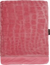Melli Mello - Sweet Escape - Plaid - Roze Croco-Print - Velvet Polyester - 130x170 cm