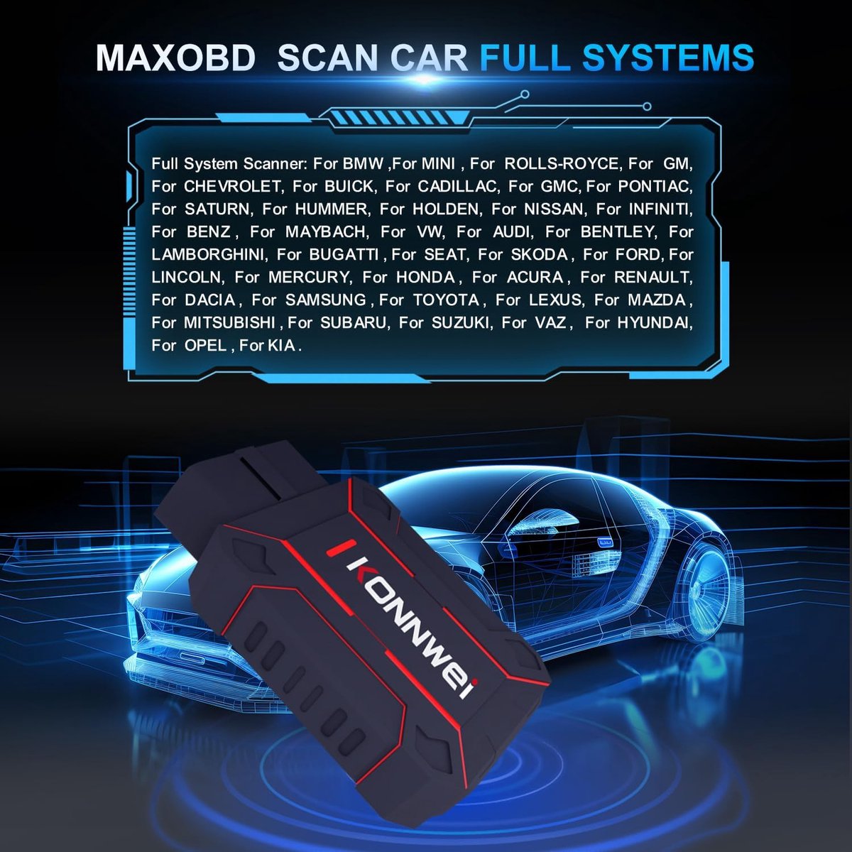 Konnwei MAXOBD - OBD2 thumbnail 4
