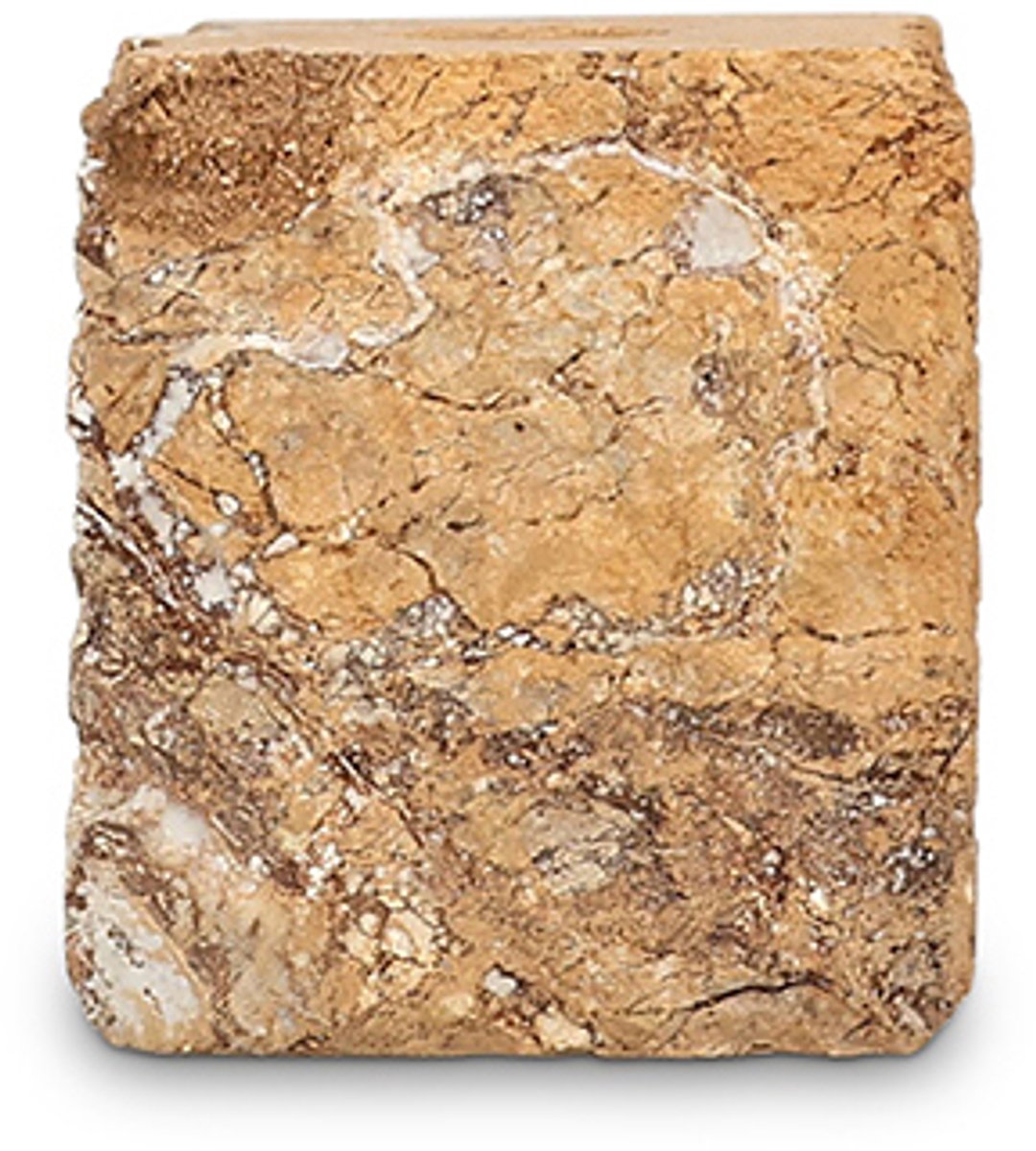 S|P Collection Kandelaar 8x8xH8cm marmer bruin Opus