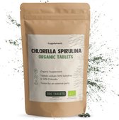 Cupplement Spirulina Chlorella 500 mg Biologisch 300 Tabletten - Algen - Energie & Detox
