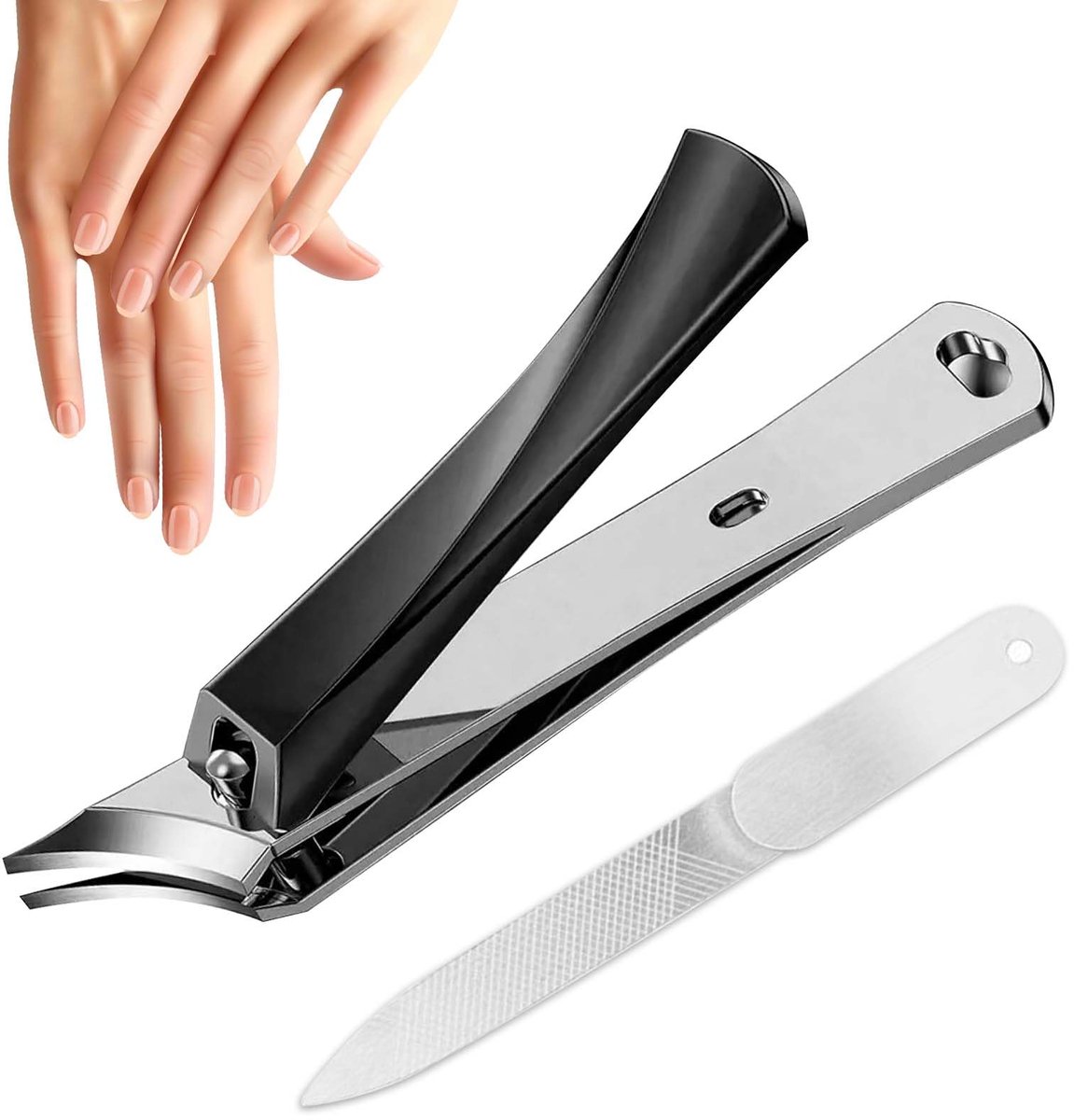 Unyqoos® Ergonomische nagelknipper met brede bek voor dikke en ingegroeide nagels