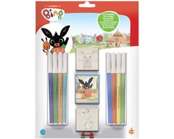 Multiprint Bing stempelset - creatieve speelgoedset met kleurstiften.