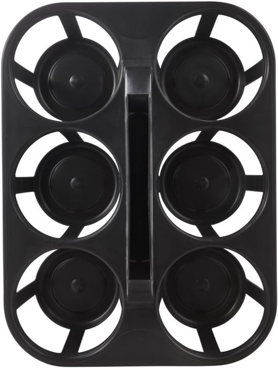 Flessendrager 6x1,5 L   34x26x28 Zwart Keeeper Ok 10184