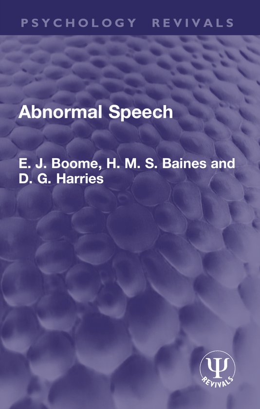 Psychology Revivals- Abnormal Speech - cover