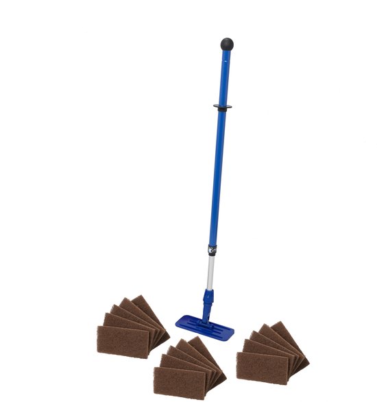 Ensemble complet MAUS Doodlebug marron - 15 tampons marron avec poignée et support pour le nettoyage des bords