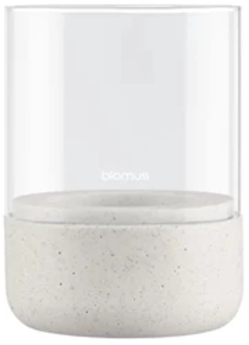 Blomus Calma theelichthouder D10cm H14cm moonbeam