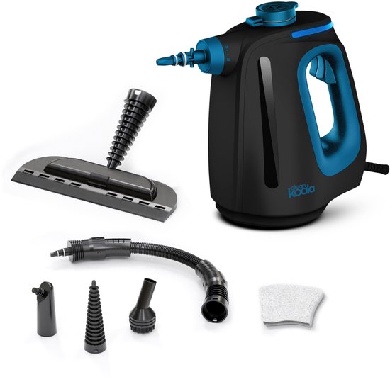 CleanKoala Handstoomreiniger – 15 sec Opwarmtijd – 30 min lang stomen – Incl. 12 Accessoires - Voor Badkamer, Keuken, Bank & Meubels