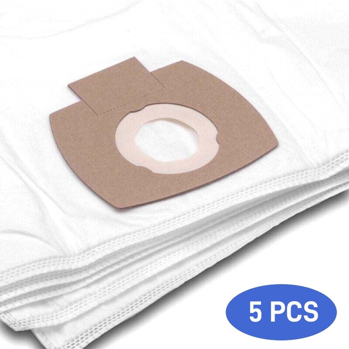 Stofzuigerzak compatibel met 5 zakken met zuigers Makita 446L VC2010L VC2021L VC2511 VC2512L VC3011L - Microvezel non tissée Blanc