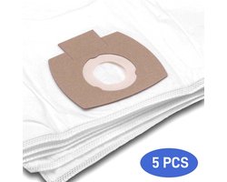 Stofzuigerzak compatibel met 5 zakken met zuigers Makita 446L VC2010L VC2021L VC2511 VC2512L VC3011L - Microvezel non tissée Blanc