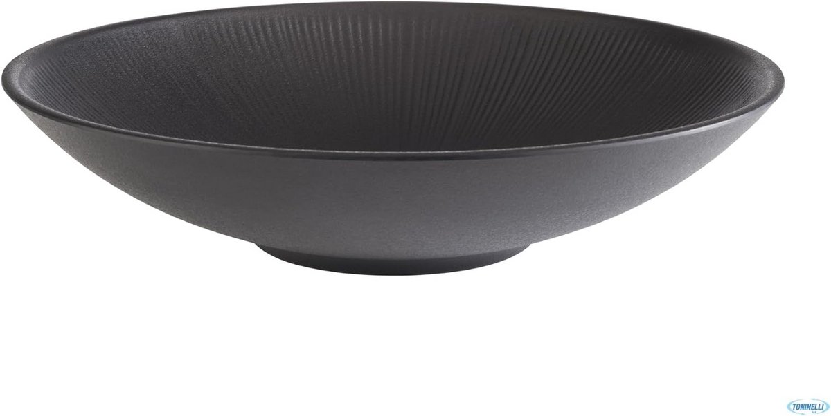 Grote Zwarte Mengkom 30 cm - 2.2 Liter - Hoge Kwaliteit Melamine Kom