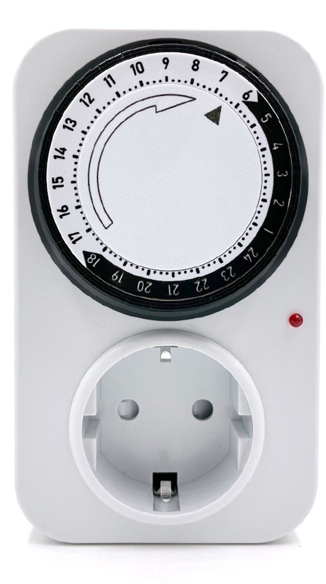 Analoge tijdschakelaar, 1 stuk, wit